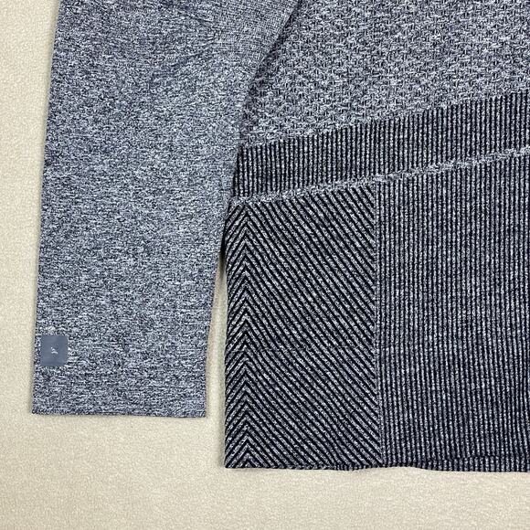 Deckers X Lab Hoodie Mens XL Gray Full Zip Knit Athletic Stretch Regular Fit‎ - Picture 8 of 11